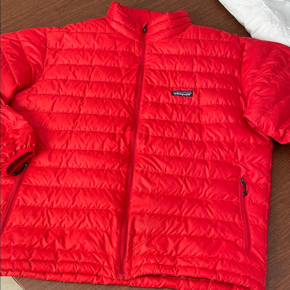 Patagonia Orange Quilted Jacket